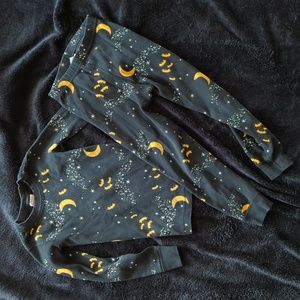 Hanna Andersson long johns Halloween Bat Spooky Season pajamas / 5Y / 110cm
